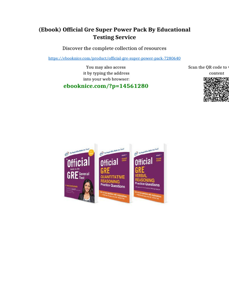 Ebook) Official GRE Super Power Pack by Educational Testing