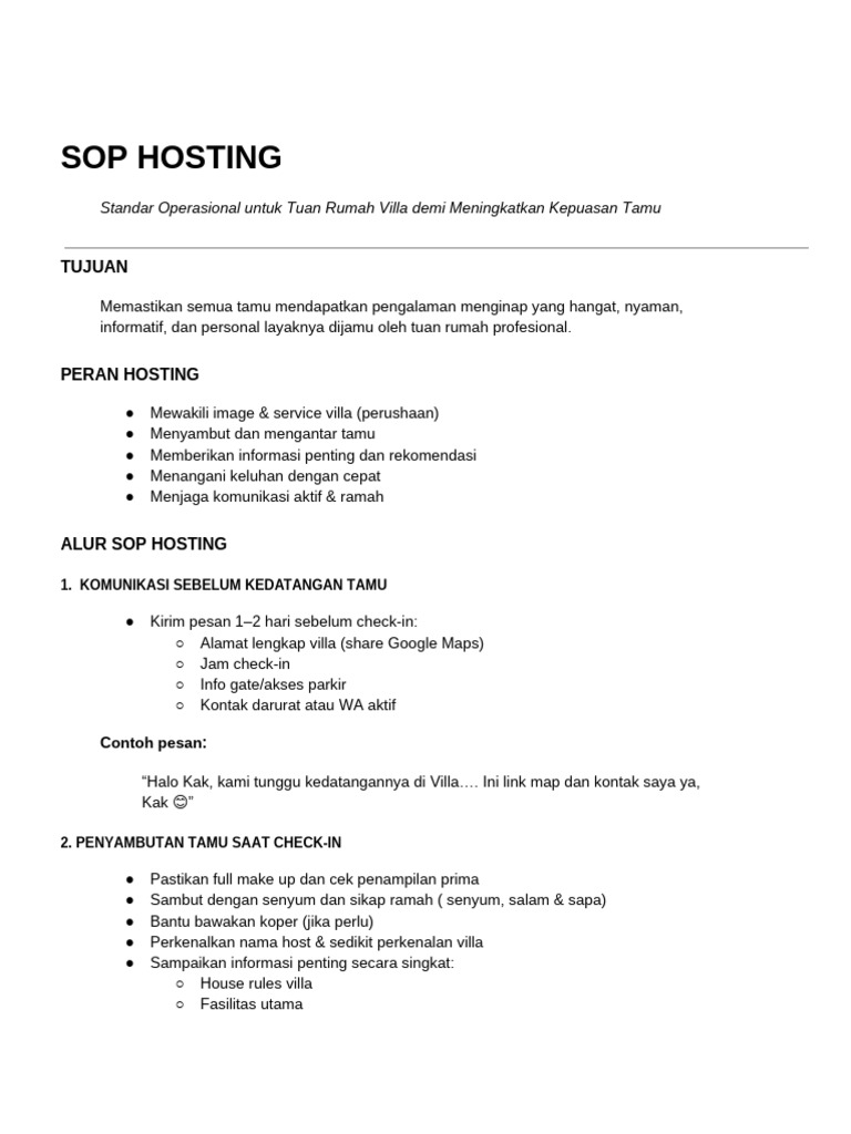 Sop Hosting | PDF