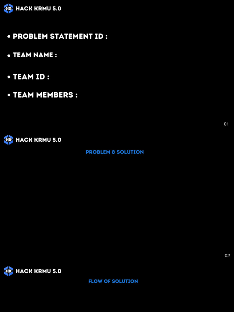 Hack Krmu PPT Template | PDF