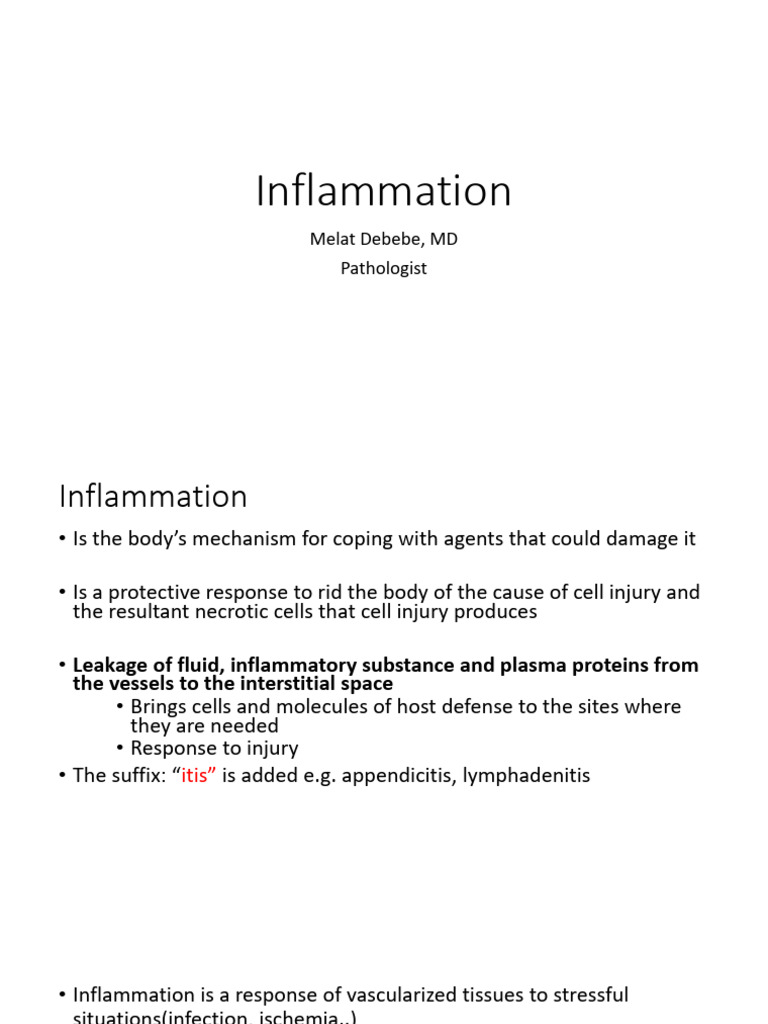 Inflammation | PDF | Inflammation | Blood Vessel