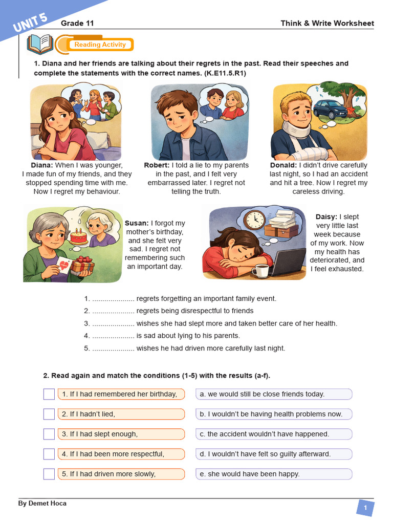 11.5 Think & Write Worksheet | PDF | Linguistics