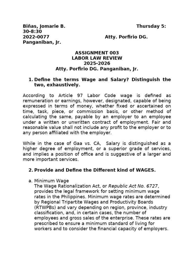 Assignment 003 2025 Regular Class | PDF
