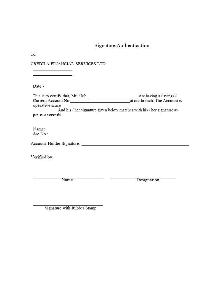 Final Signature Format | PDF