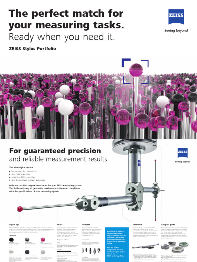 ZEISS StylusSystem Poster DIN A1 en Digital | PDF | Tungsten | Titanium