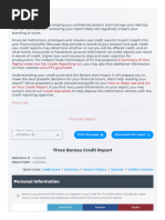 Sample Credit Report | PDF | Credit History | Credit (Finance)