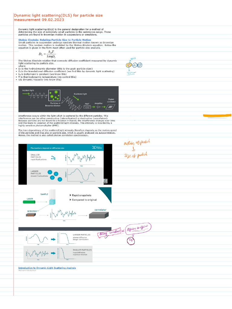 DLS and BET | PDF
