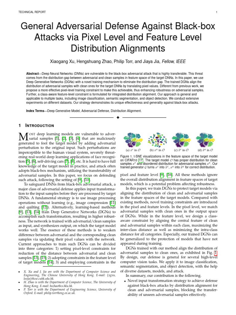 General Adversarial Defense Against Black-Box | PDF | Deep Learning ...