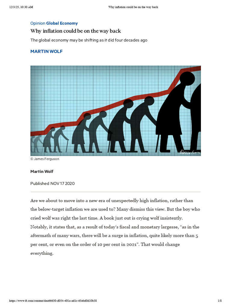 Why Inflation Could Be On The Way Back | PDF | Inflation | Real ...