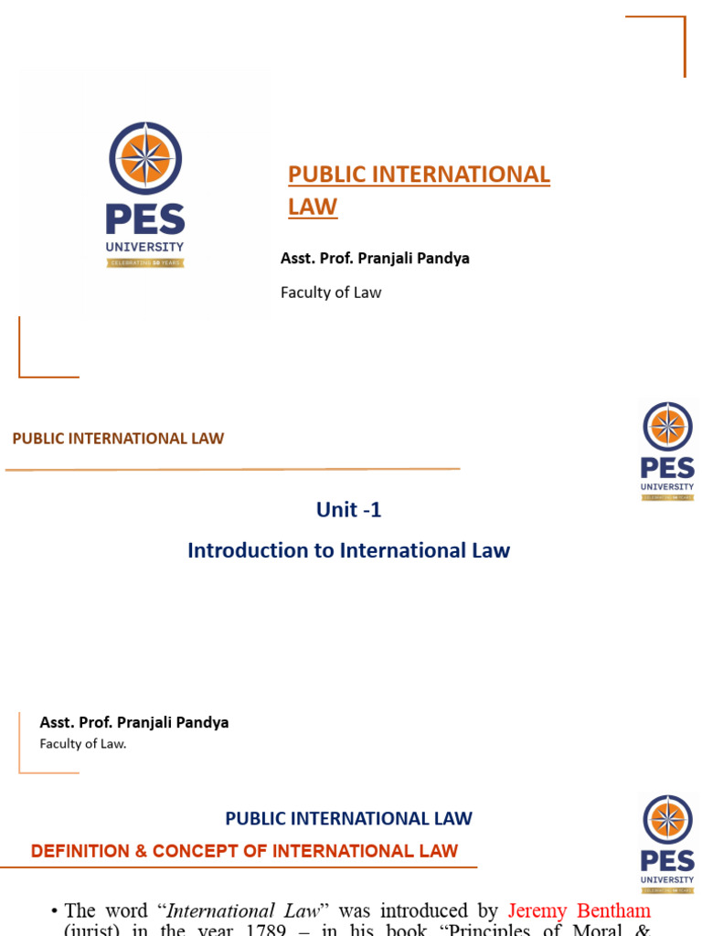 Unit 7 | PDF | International Law | Treaty
