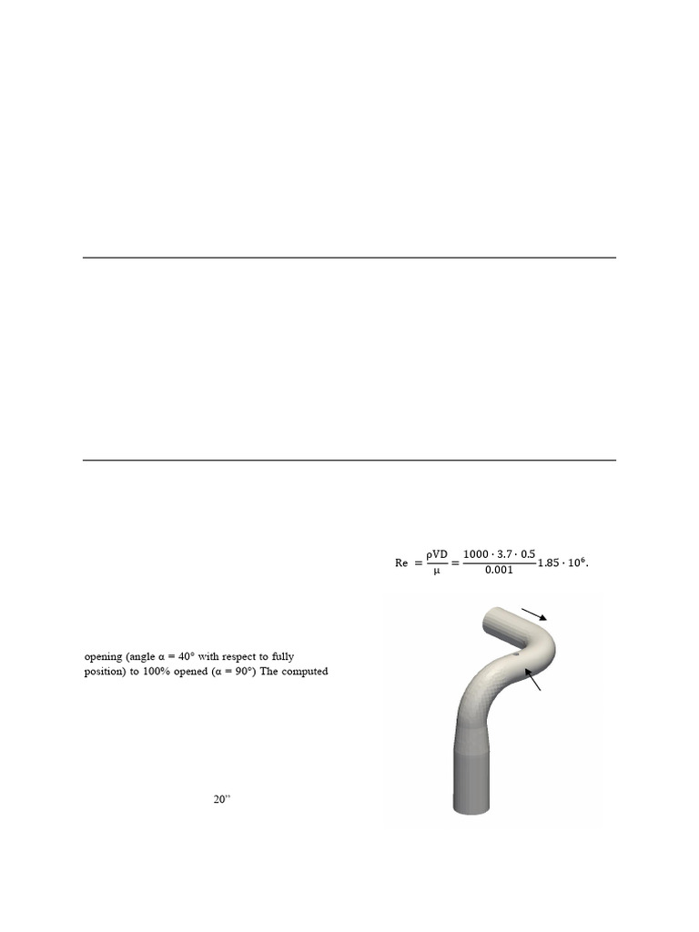 CFD Article Butterfly Valve | PDF | Fluid Dynamics | Valve