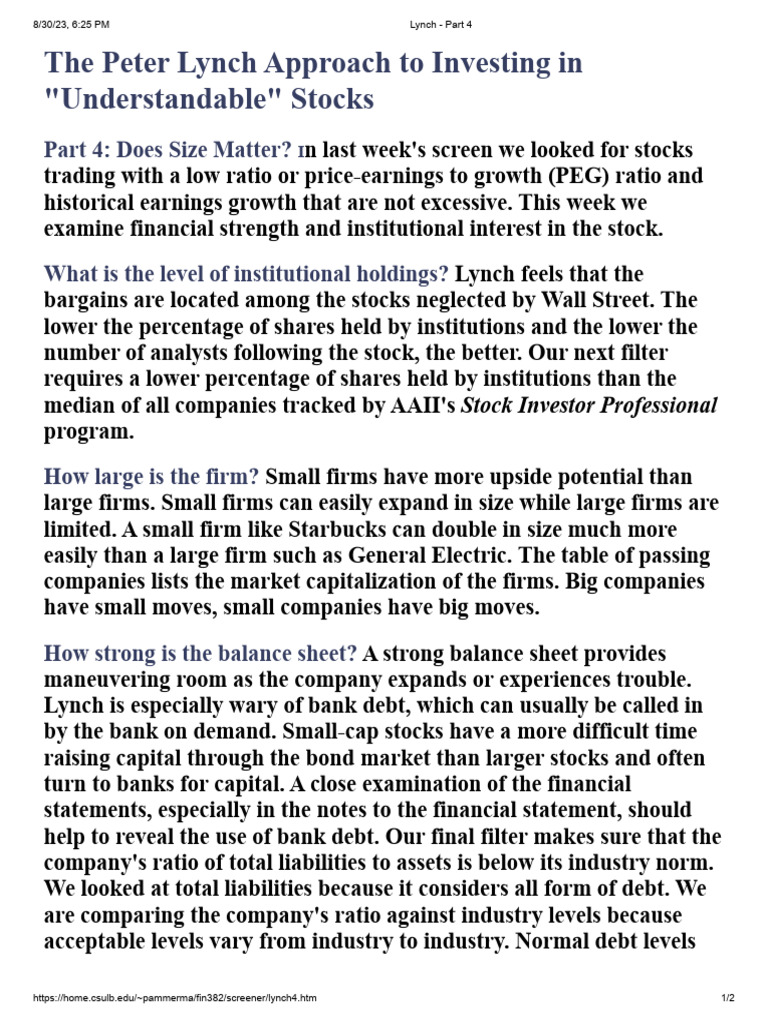 Lynch - Part 4 | PDF