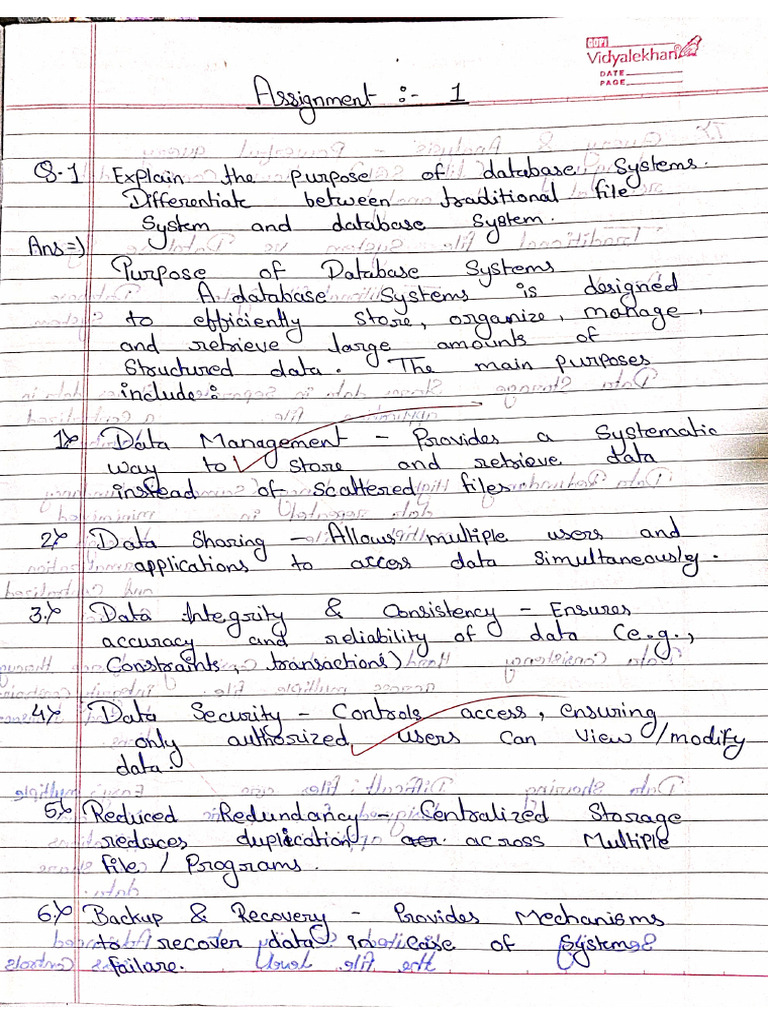 Database System Assignment 12345 | PDF