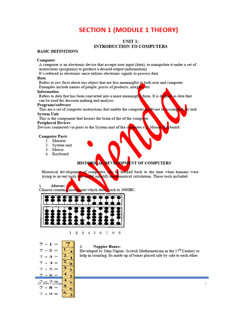 Module ONE Manual | PDF | Booting | Personal Computers