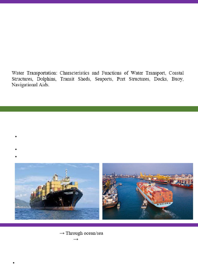 4 Water Transportation-04 | PDF | Sea | Oceans
