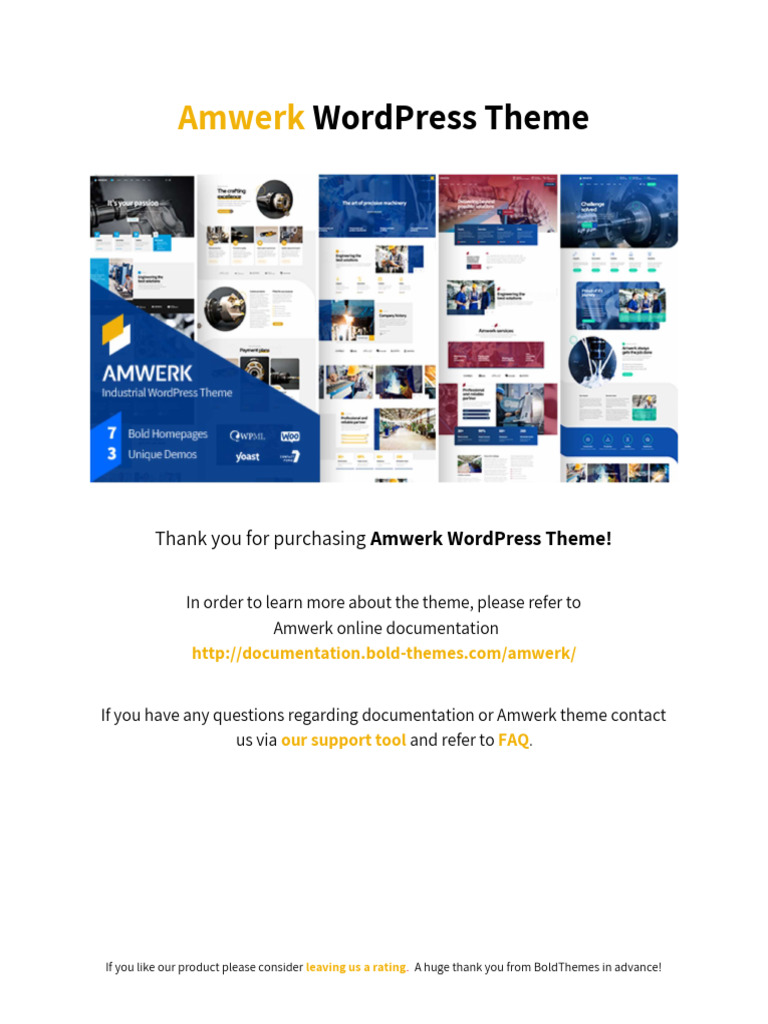 Amwerk Documentation | PDF