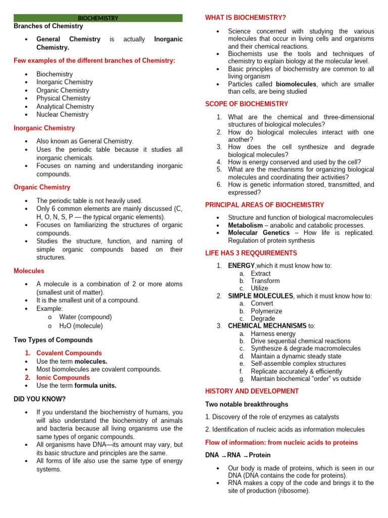 Biochemistry | PDF | Functional Group | Biochemistry