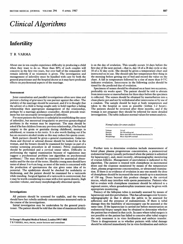Infertility | PDF | In Vitro Fertilisation | Infertility