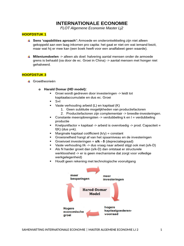 IE Belangrijke Concepten + Formules | PDF