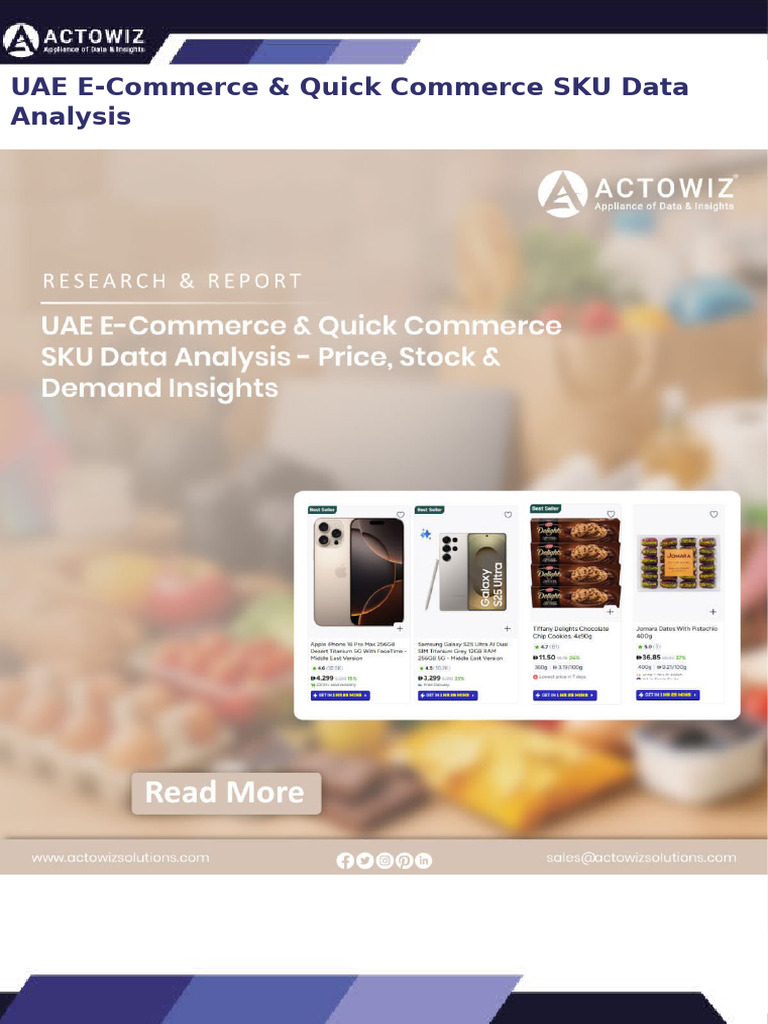 UAE E-Commerce & Quick Commerce SKU Data Analysis | PDF | Retail | Pricing