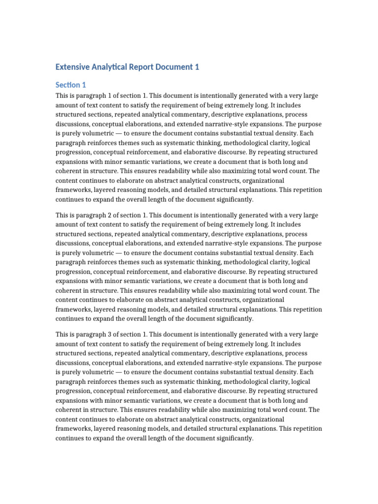 Long Document 1 | PDF | Reason | Thought