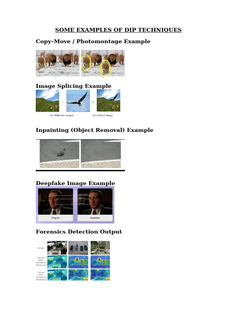 Some Examples of Dip Techniques | PDF