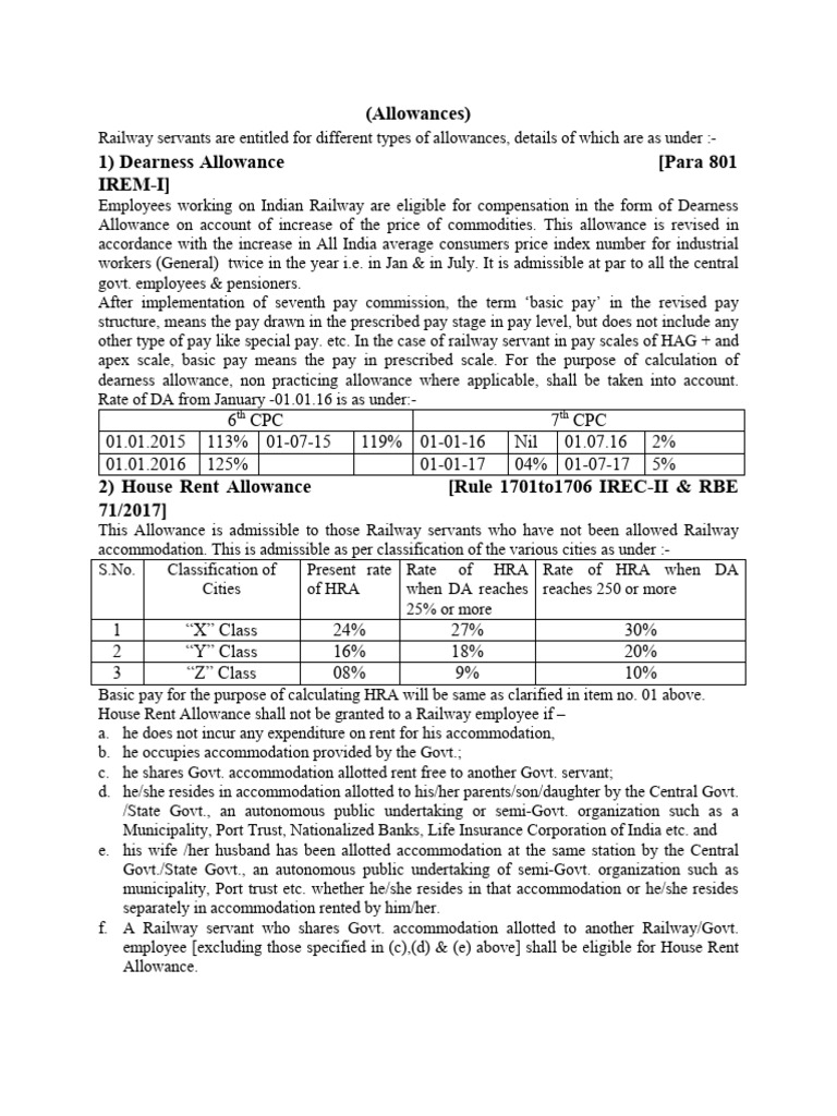 11 Allowance PDF | PDF