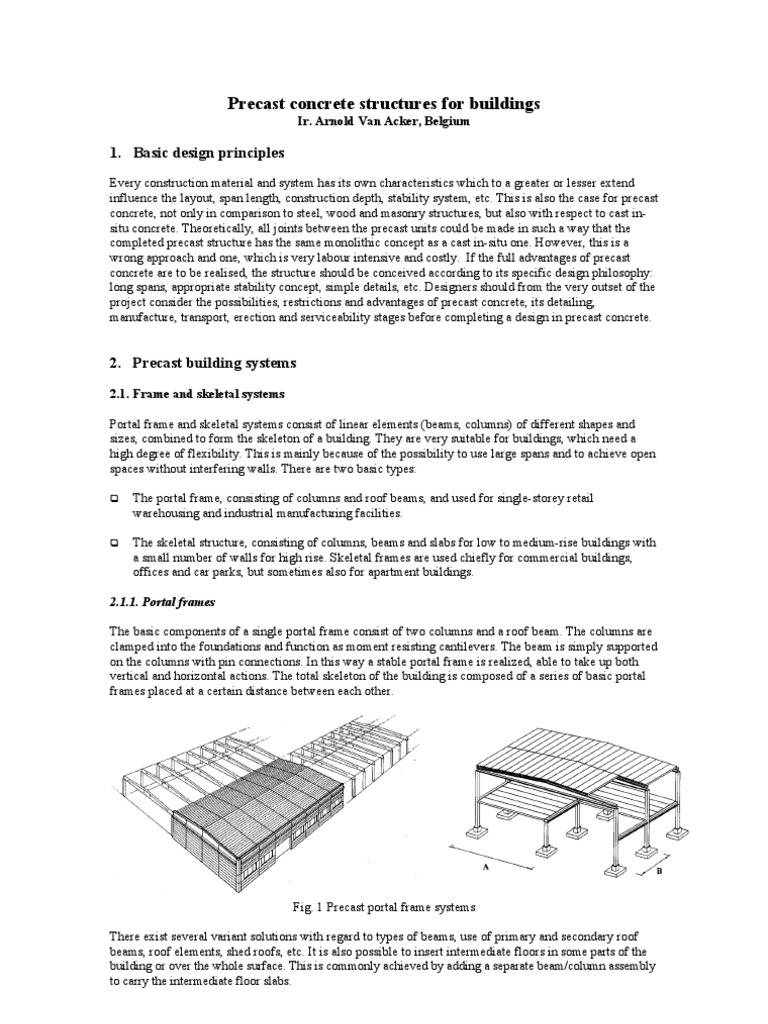 Precast Concrete Building Systems Overview | PDF | Precast Concrete | Wall