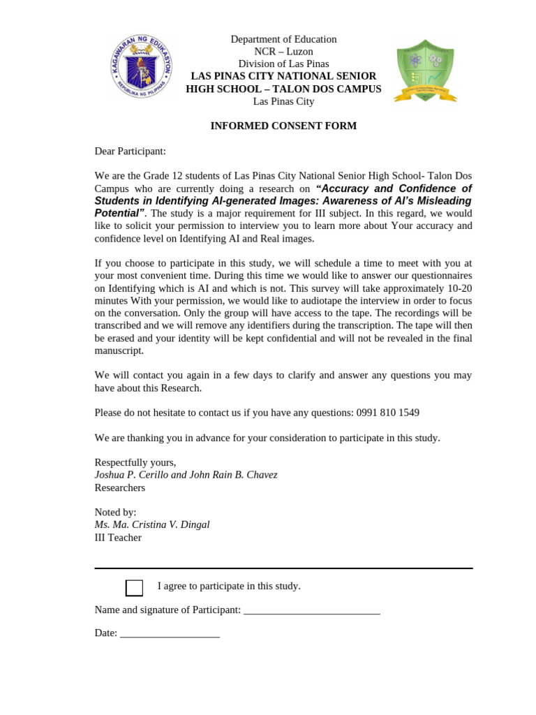 Consent Form | PDF