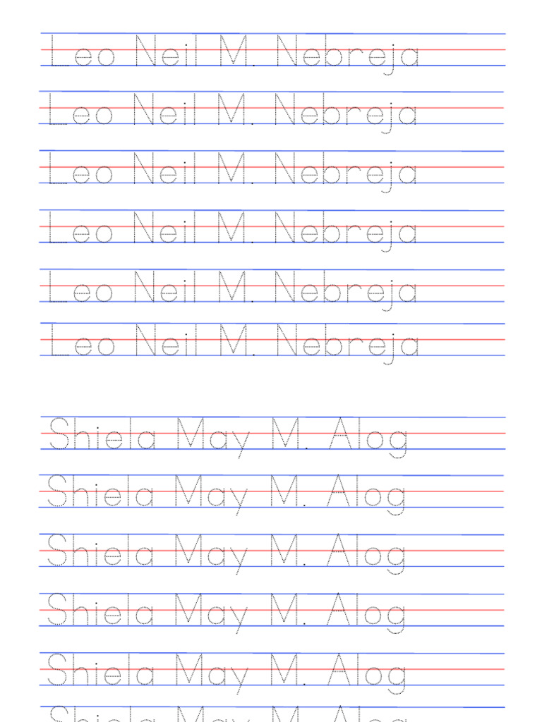 Teacher Sam Handwriting Practice | PDF