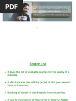 SAP Source List Management Guide | PDF | Procurement | Business