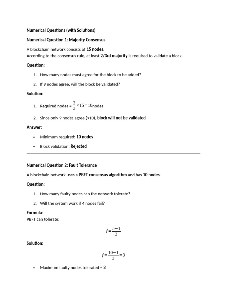 Consensus Mechanism - Case Study | PDF | Distributed Computing