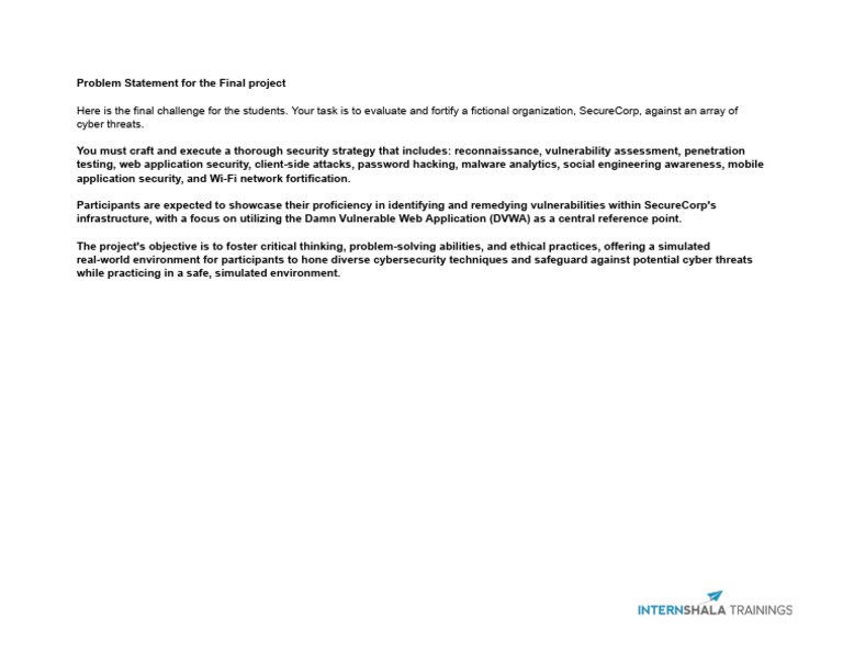 Ethical Hacking Final Project | PDF