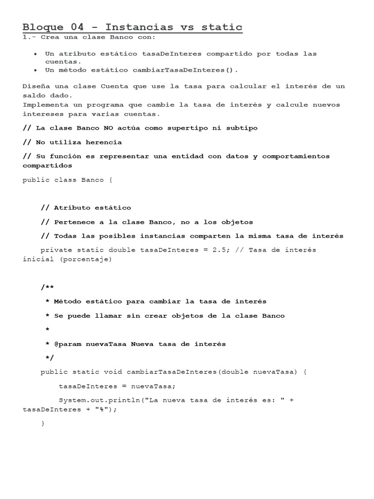 Bloque 04 | PDF | Constructor (Programación Orientada a Objetos ...