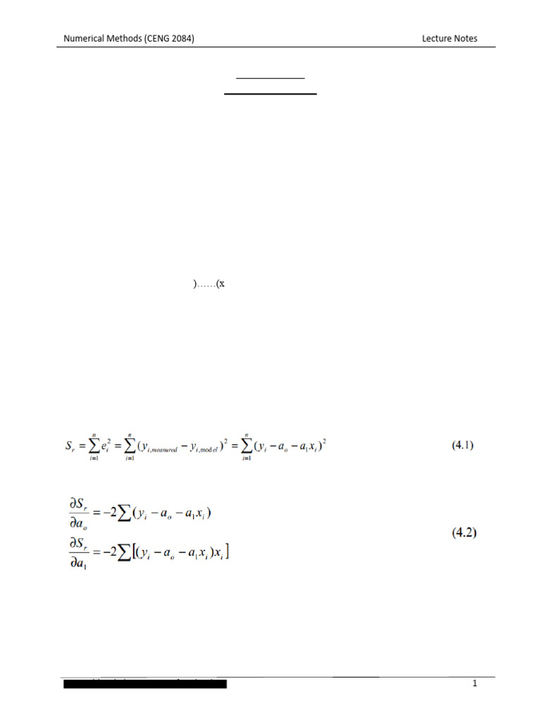 Chapter 5 Curve Fitting | PDF | Errors And Residuals | Least Squares