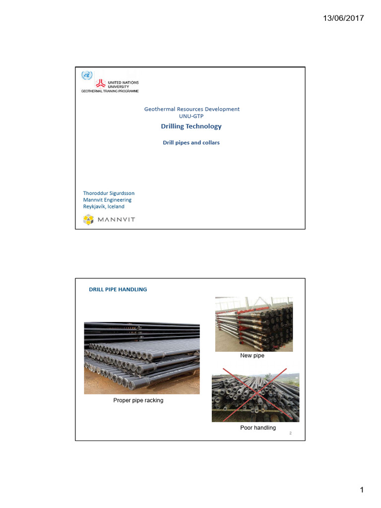 3.1 - Drill Pipes and Collars | PDF | Pipe (Fluid Conveyance ...