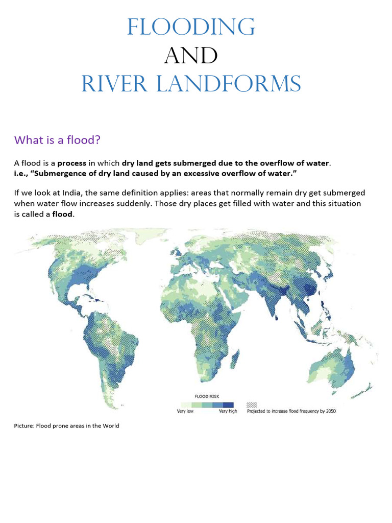 Flooding and River Landforms | PDF | River Delta | River