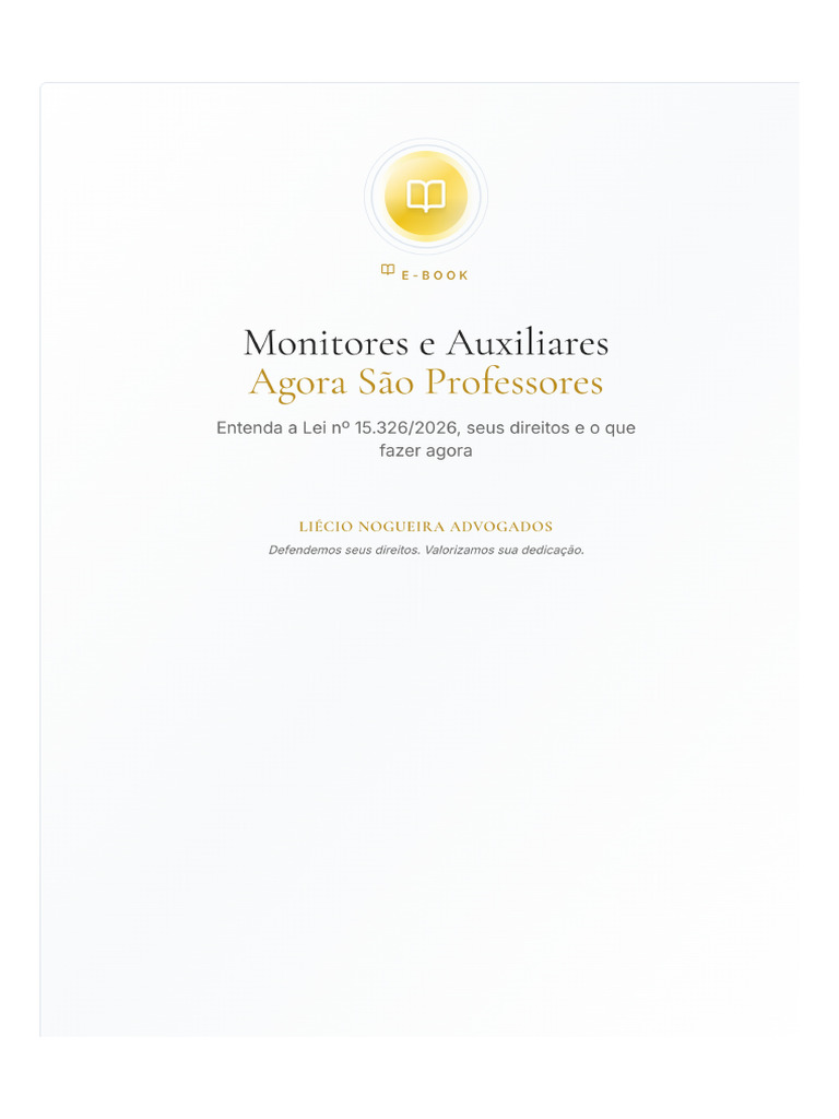 Ebook Lei 15326 2026 | PDF
