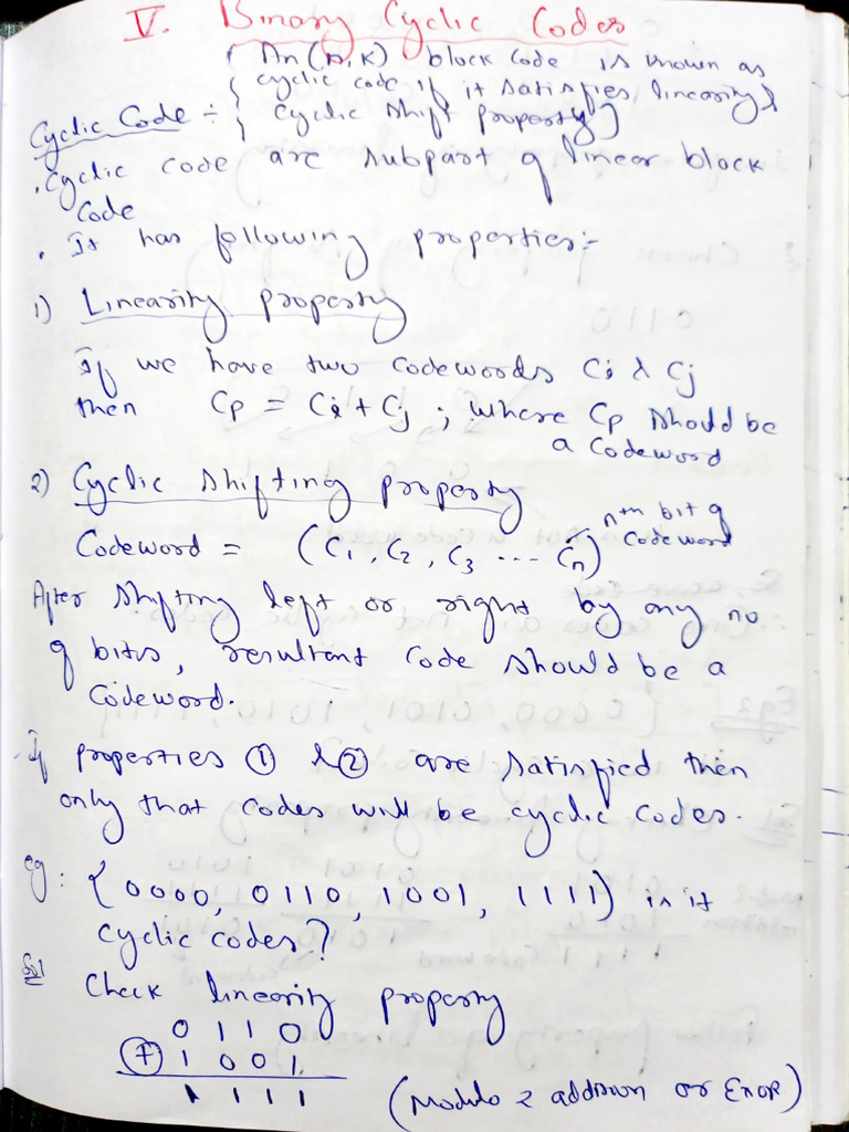 Cyclic Code | PDF