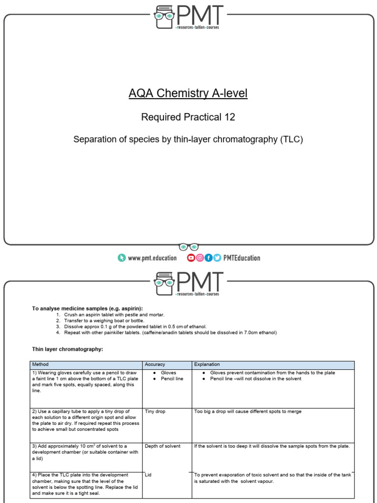 RP 12 - Thin-Layer Chromatography (TLC) | PDF | Thin Layer ...