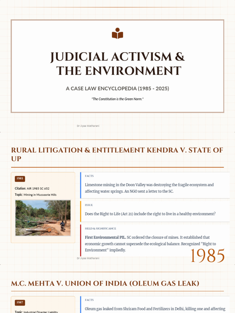 Environmental Case Law Encyclopedia | PDF | Natural Environment
