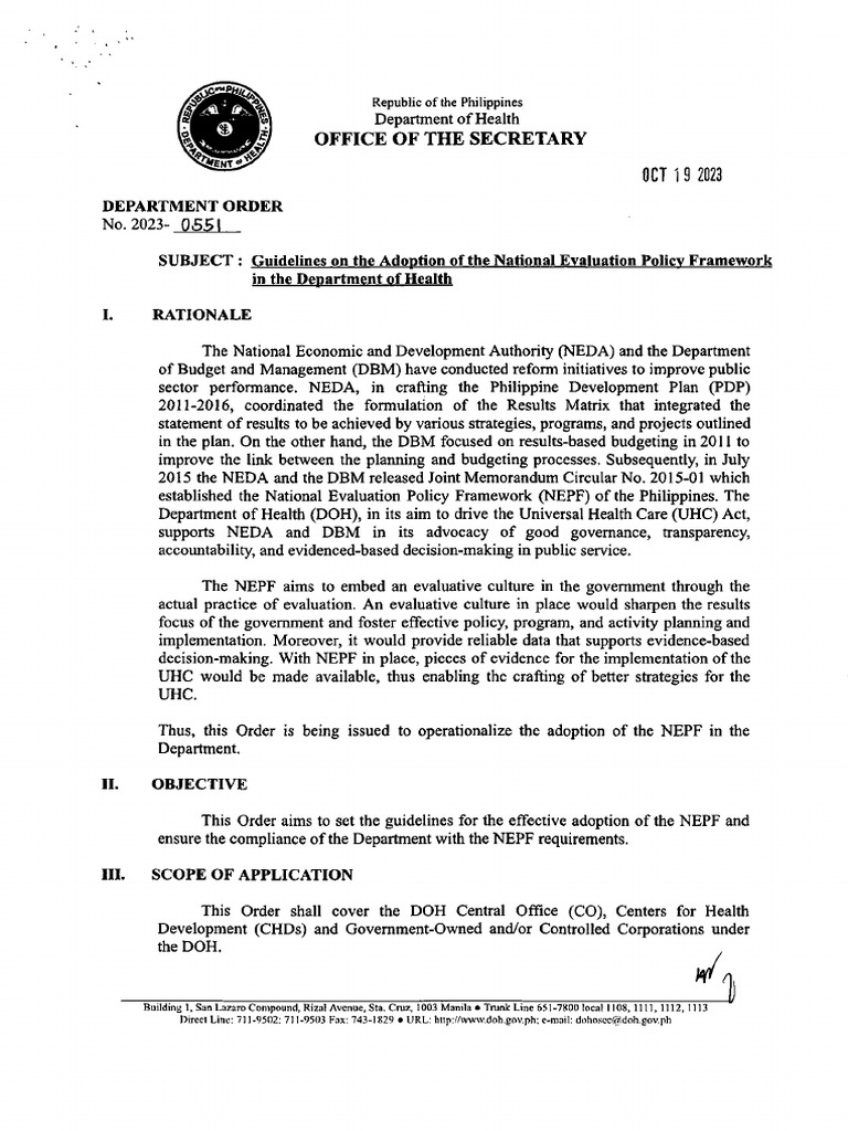 Do2023 0551 Guidelines On The Adoption of The National Evaluation ...