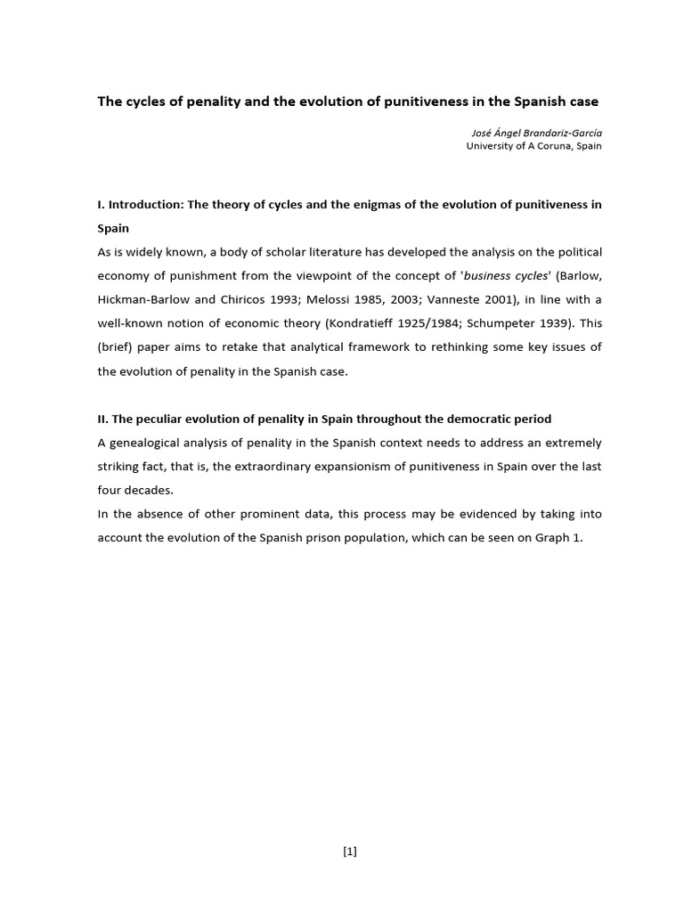 The Cycles of Penality and The Evolution | PDF | Spain | Economic Growth