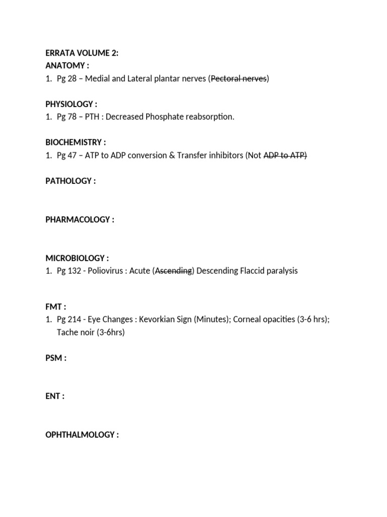 Errata | PDF