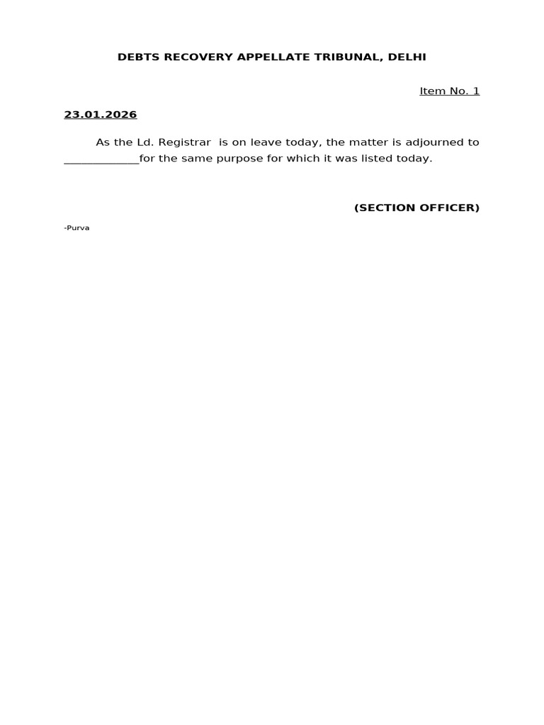 Leave Format Registrar | PDF