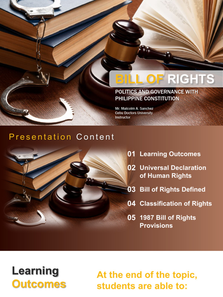 Lesson 7 - Bill of Rights | PDF | Bail | Search And Seizure
