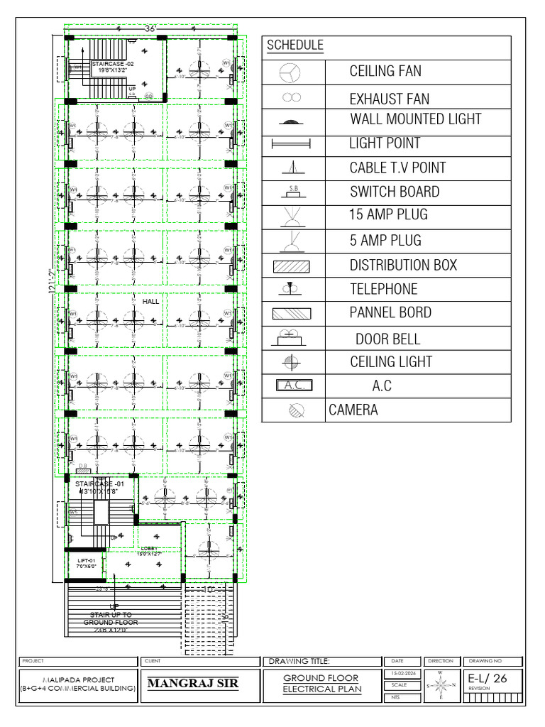 Ground Floor Electrical Plan | PDF | Electrical Equipment ...