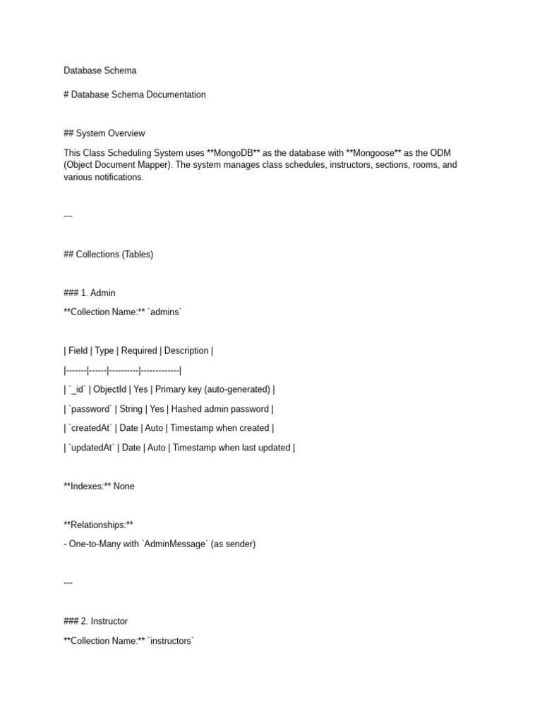 Database Schema and Erd | PDF | Database Index | Databases