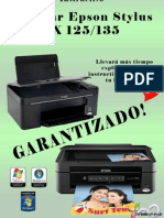 Resetear Contador de Impresora Epson TX125