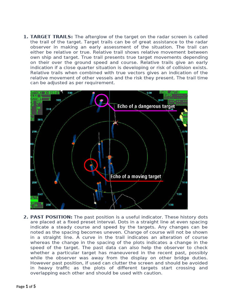7.Trail Past Posn Parallel Index | PDF | Radar