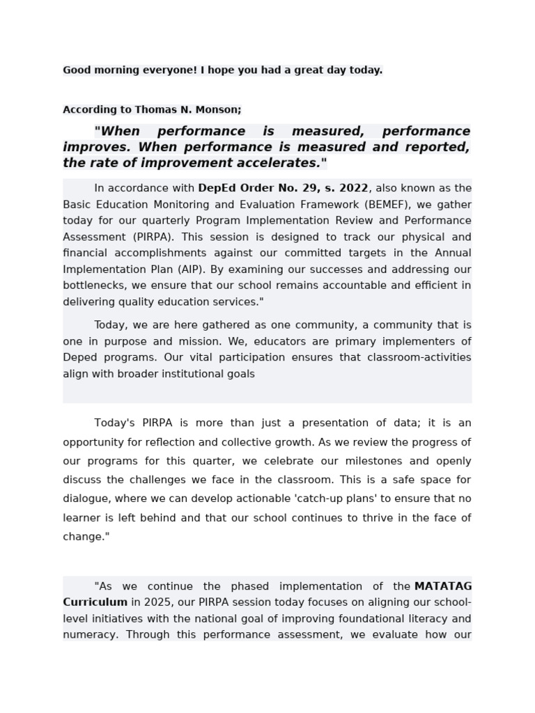 Spirpa 2025 Script | PDF